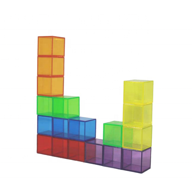 Educational Cube  Transparent Counters (Set of 18) 4*4cm